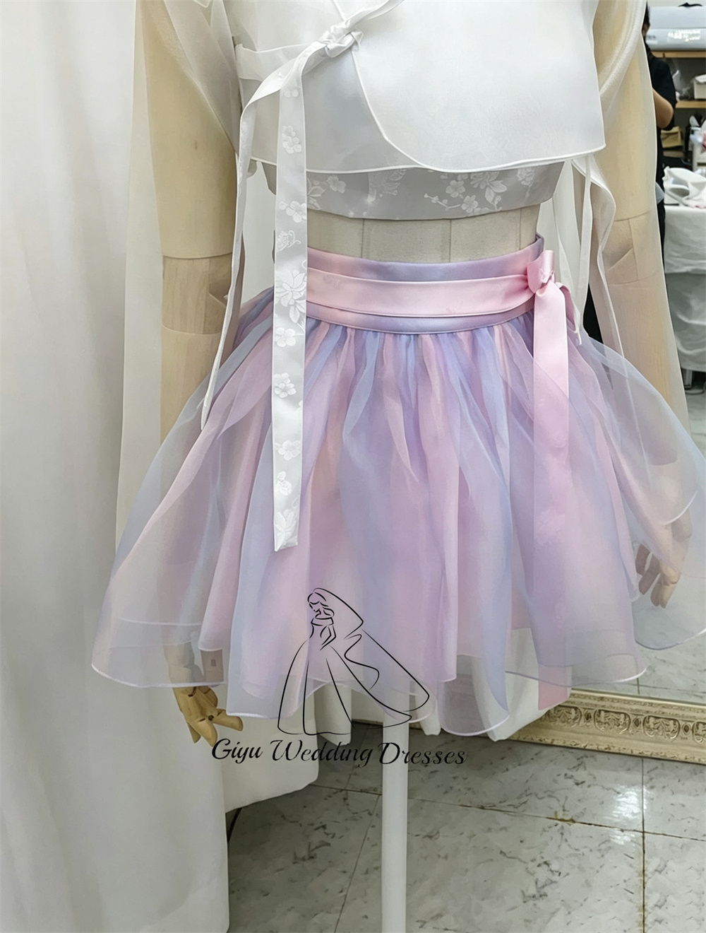 Modern Korean Lifestyle - Giyu Koreanisches Modernes Hanbok Damen 2-Teiliges